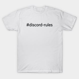 discord-rules black wordz T-Shirt